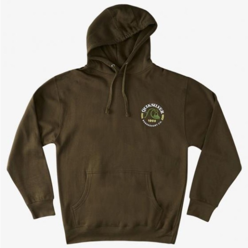 QuikSilver Military Green Adult Medium Hoodie